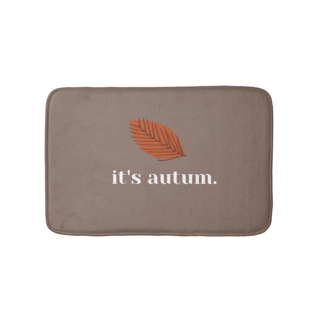 Personalised Custom Autum Bath Mat (Front)