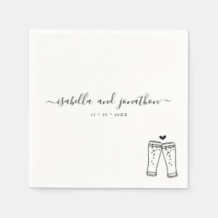 Personalised Custom Beer Toast Napkins