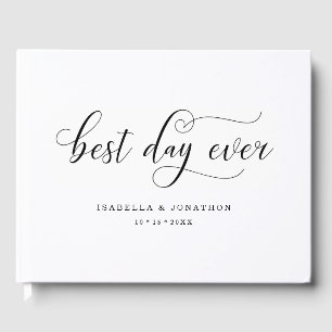 Personalised Custom "Best Day Ever" Wedding Guest Book