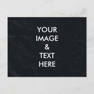 Personalised Custom black chalkboard Your Own Phot Postcard