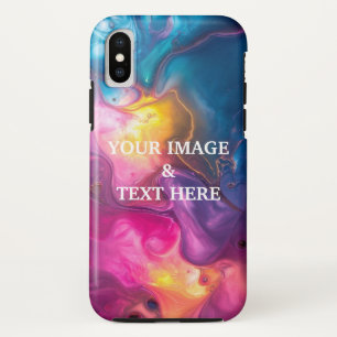 Personalised Custom Black Your Own Photo iPhone X Case