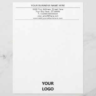Personalised Custom Business Letterhead with Logo