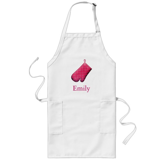 Personalised Custom Chef Bakery Long Apron (Front)