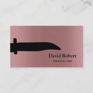 Personalised Custom Chef Kitchen Restaurant  Business Card