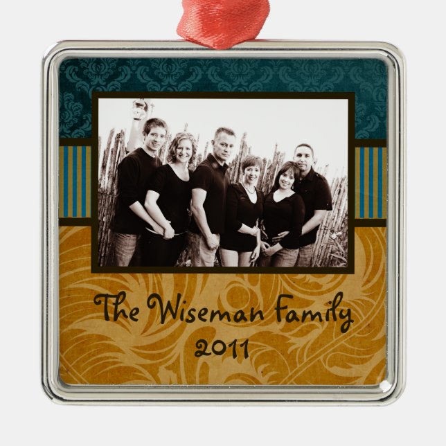 Personalised Custom Christmas PHOTO Ornament (Front)