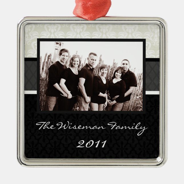 Personalised Custom Christmas PHOTO Ornament (Front)