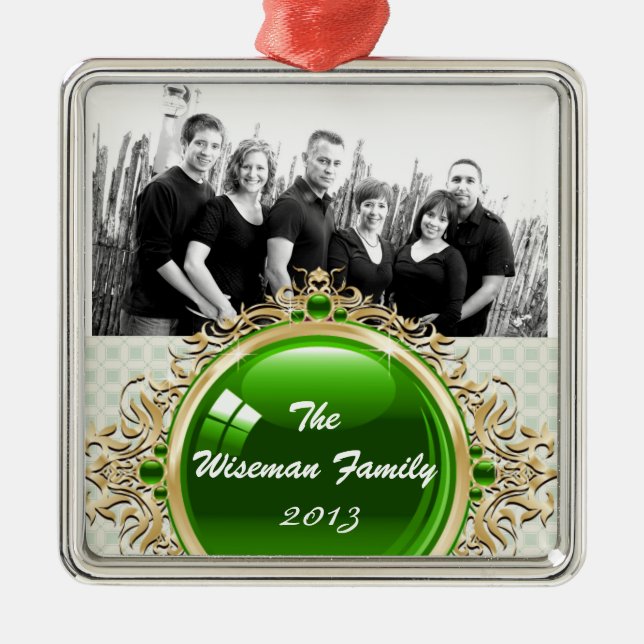 Personalised Custom Christmas XMAS PHOTO Ornament (Front)
