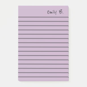 Personalised Custom Colour 4x6 Lined Post-it Notes