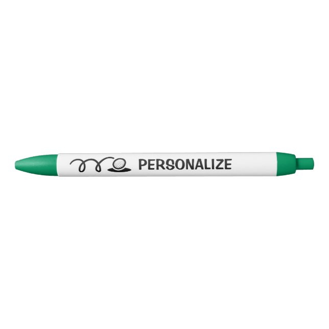 Personalised custom colour golf pens for golfers (Front)