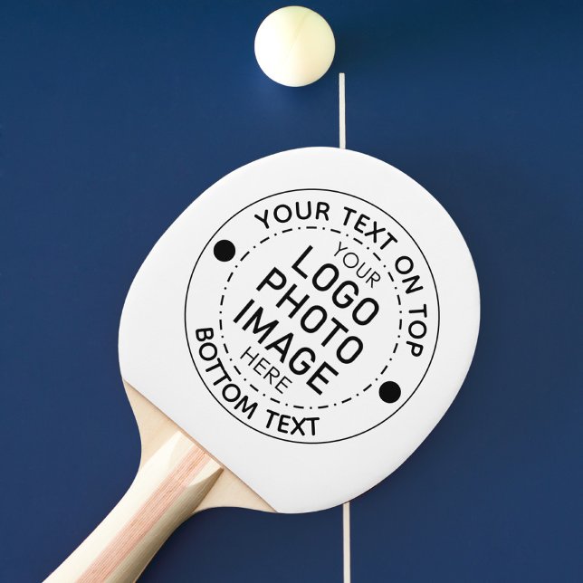 Personalised Custom Colour Text Photo Logo  Ping Pong Paddle (Creator Uploaded)
