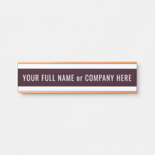 Personalised Custom Colours and Font Name Door Sig Door Sign