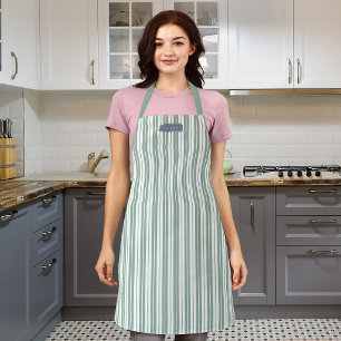 Personalised Custom Colours Rustic Country Stripes Apron