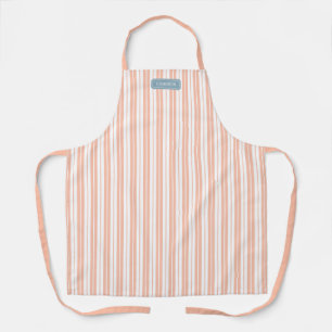 Personalised Custom Colours Rustic Country Stripes Apron