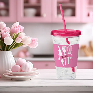Personalised custom cook's acrylic tumbler