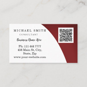 Personalised Custom Corporate QR Code Logo Business Card