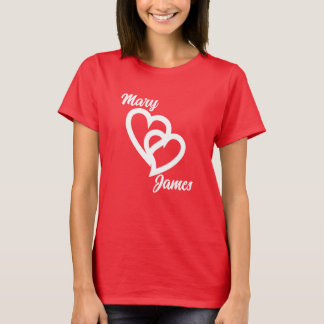 Personalised Custom Couple's Valentine's Day Gift T-Shirt