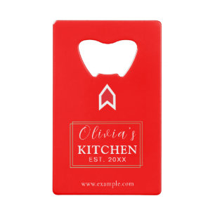 Personalised Custom Credit Card Bottle Opener
