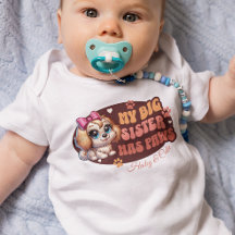 Personalised custom cute baby and dog