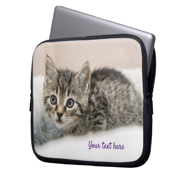 Personalised Custom Cute Pat Photo   Laptop Sleeve (Front Left)