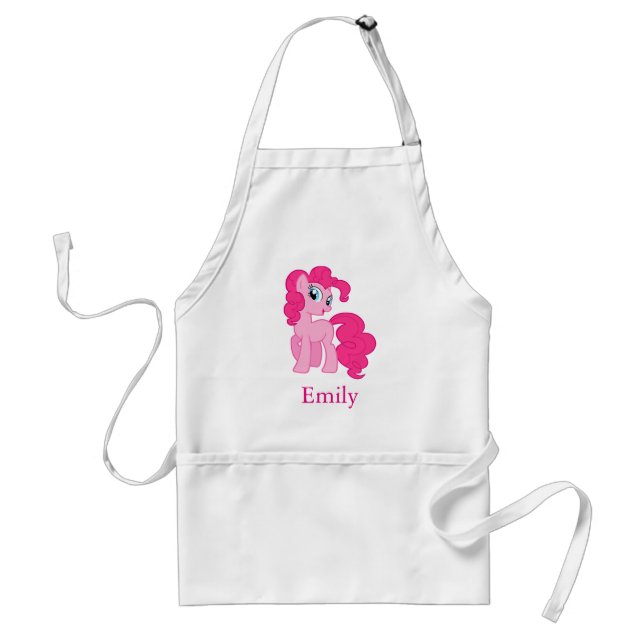 Personalised Custom Cute Pink Unicorn Pony Standard Apron (Front)