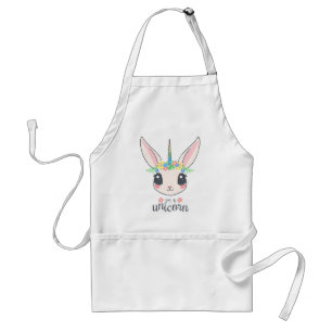 Personalised Custom Cute unicorn with Pony Standard Apron