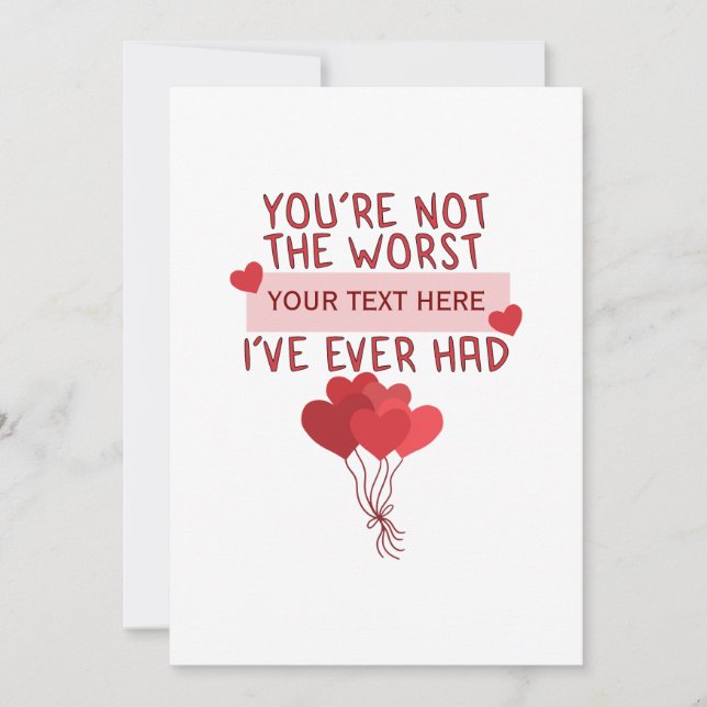 Personalised Custom Cute Valentines Day Invitation (Front)