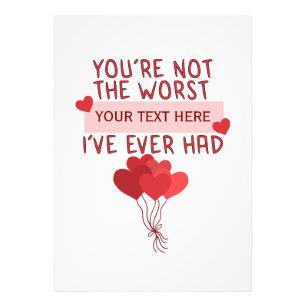 Personalised Custom Cute Valentines Day Photo Print