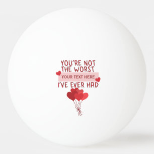 Personalised Custom Cute Valentines Day Ping Pong Ball