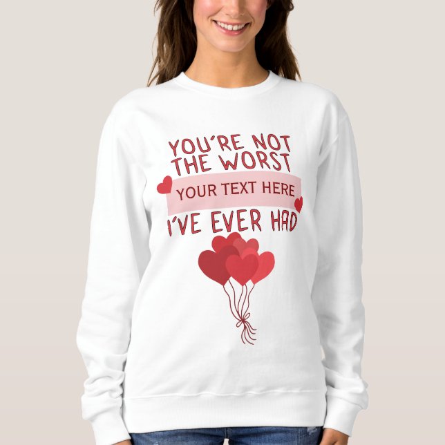 Personalised Custom Cute Valentines Day Sweatshirt (Front)