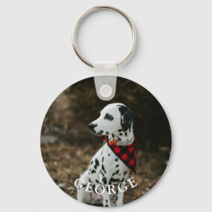 Personalised Custom Dog Pet Photo Keepsake Key Ring