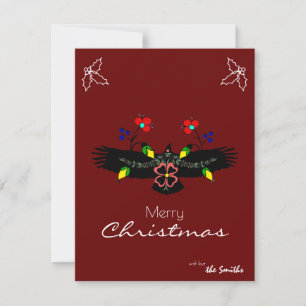 Personalised Custom Eagle Holiday Card