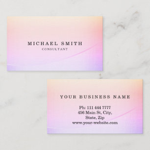 Personalised Custom Elegant Modern Plain Metal Business Card