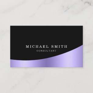 Personalised Custom Elegant Modern Plain Metal Business Card