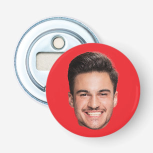 Personalised Custom Face Red Bottle Opener