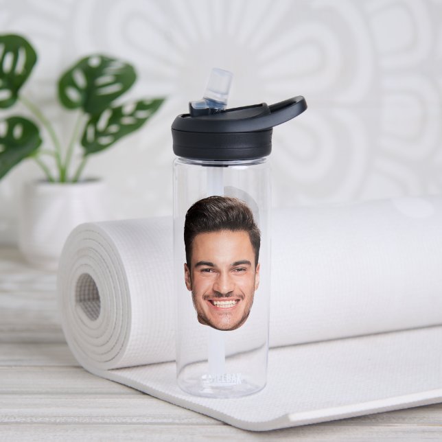 Personalised Custom Face Water Bottle (Yoga (Rotated))