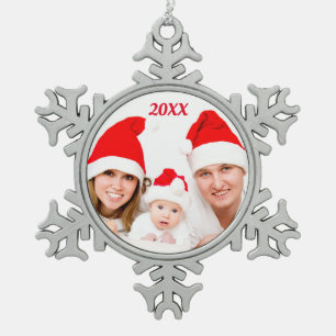 Personalised Custom FAMILY Holiday Photo Ornament