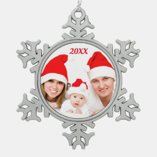 Personalised Custom FAMILY Holiday Photo Ornament