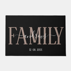Personalised Custom Family Name signature Door Mat