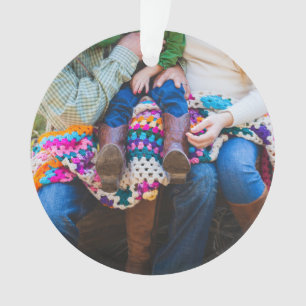 Personalised Custom Family Photo Holiday Christmas Ornament