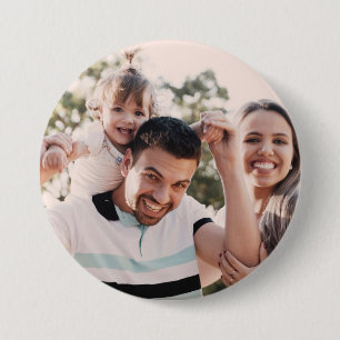 Personalised Custom Family Photo pin back