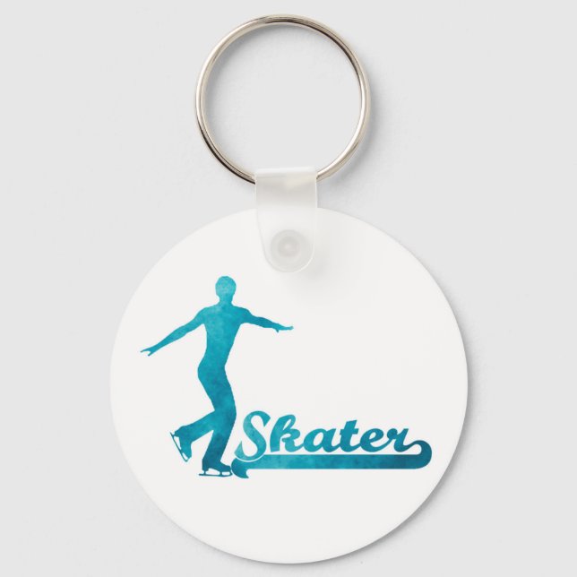 Personalised Custom Figure Skate Giftware Key Ring (Front)
