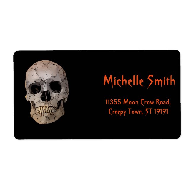 Personalised Custom Floral Sugar Skull Halloween L (Front)