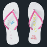 Personalised, custom, gift, beach, flip flops<br><div class="desc">Ok how cool is this!? Yea, very cool! You can personalise this item any way you want.. add a wedding photo, back to school pic, add your prom date pic. Customise something for Mother's day! This will be a great gift for the grad, or the dad! Make something special for...</div>