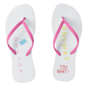 Personalised, custom, gift, beach, flip flops
