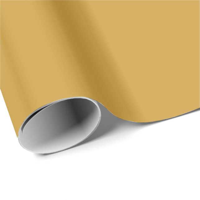 Personalised Custom Gold Elegant Fashion Colour Wrapping Paper (Roll Corner)