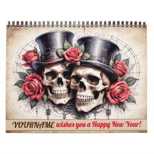 Personalised Custom Gothic Horror 2026 Calendar