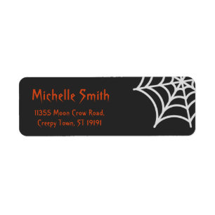 Personalised Custom Halloween Crow with Moon Label