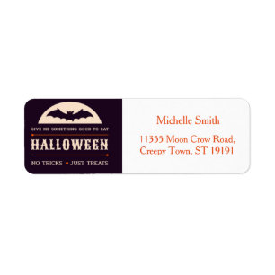 Personalised Custom Halloween Label