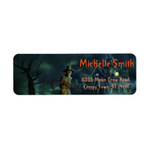 Personalised Custom Halloween Skull man with House