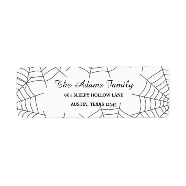 Personalised Custom Halloween Spiderweb (Front)